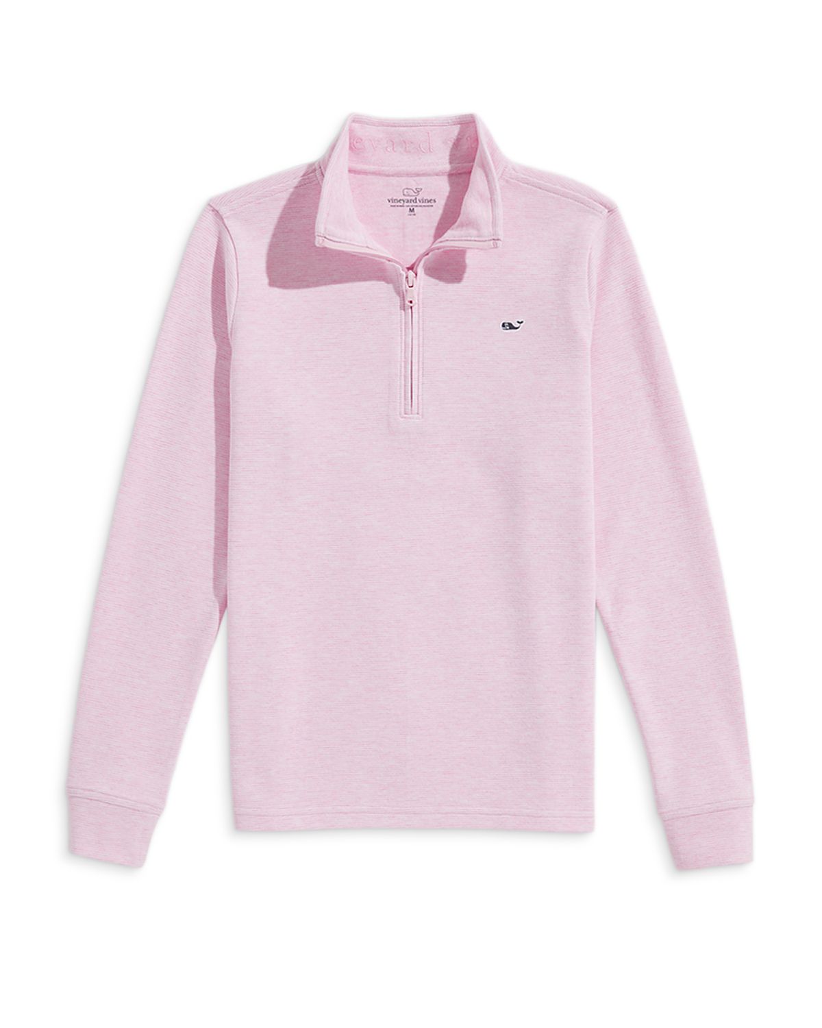 Vineyard Vines Boys' Saltwater Stripe Quarter Zip Mock Neck Sweatshirt - Little Kid