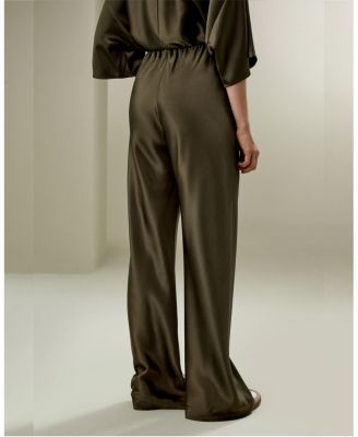 Full Bias Cut Silk Pants