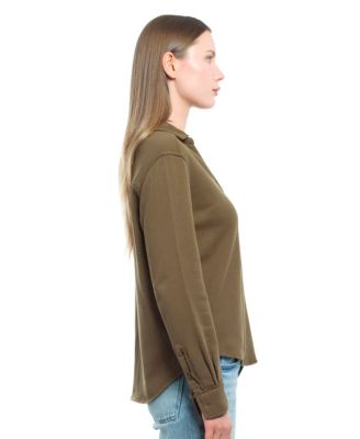  Button Front Sweatshirt