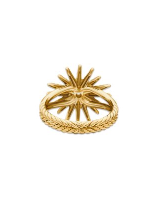 Starburst Ring in 18K Yellow Gold with Diamonds, 20mm