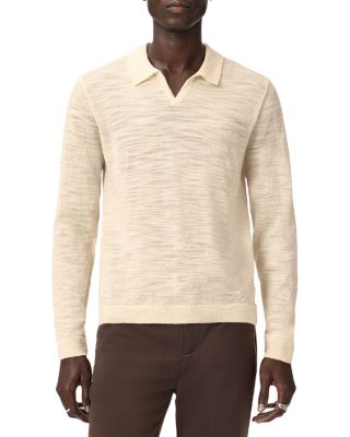 Luciano Slub Open Collar Polo Sweater