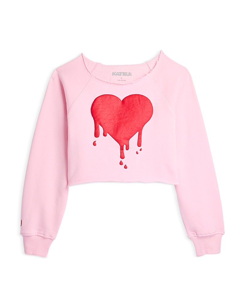 KatieJnyc Girls' Shane Off Shoulder Cropped Sweatshirt - Big Kid