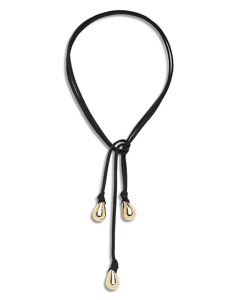 Ramy Brook Yara Triple Nugget Suede Lariat Necklace, 48