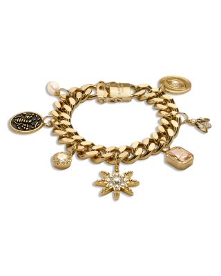 Bead Charm Jewelry Cubic Zirconia, Freshwater Pearl Emma Charm Bracelet