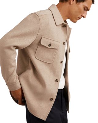 Liam Long Sleeve Button Front Overshirt