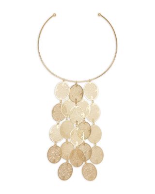 Rio Filigree Oval Structured Statement Necklace, 5"