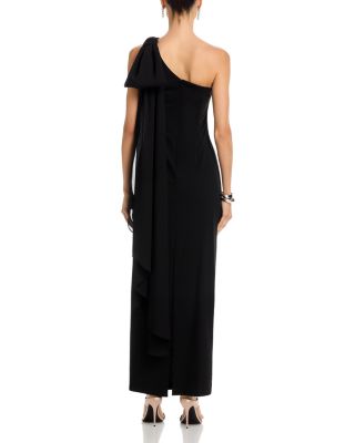 Scuba Crepe One Shoulder Dress - Exclusive 