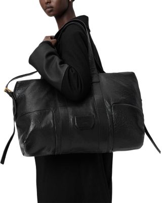 Ares Large Grained Leather Holdall Tote