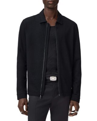 Kassen Jacquard Zip Front Shirt Jacket