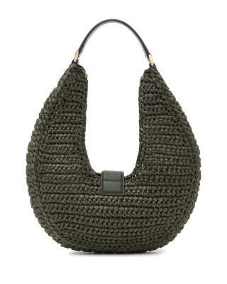 Lou Monogram Crocheted Shoulder Bag
