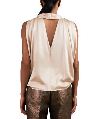 Tayah Silk Drape Top