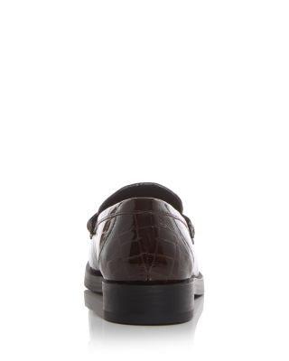 Women&#39;s Ivy Croc Embossed Loafers 