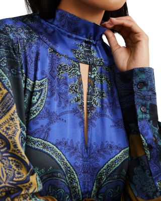 Kaisley Paisley Print Dress