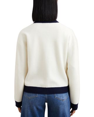 Olive Tipped Cardigan Sweater 