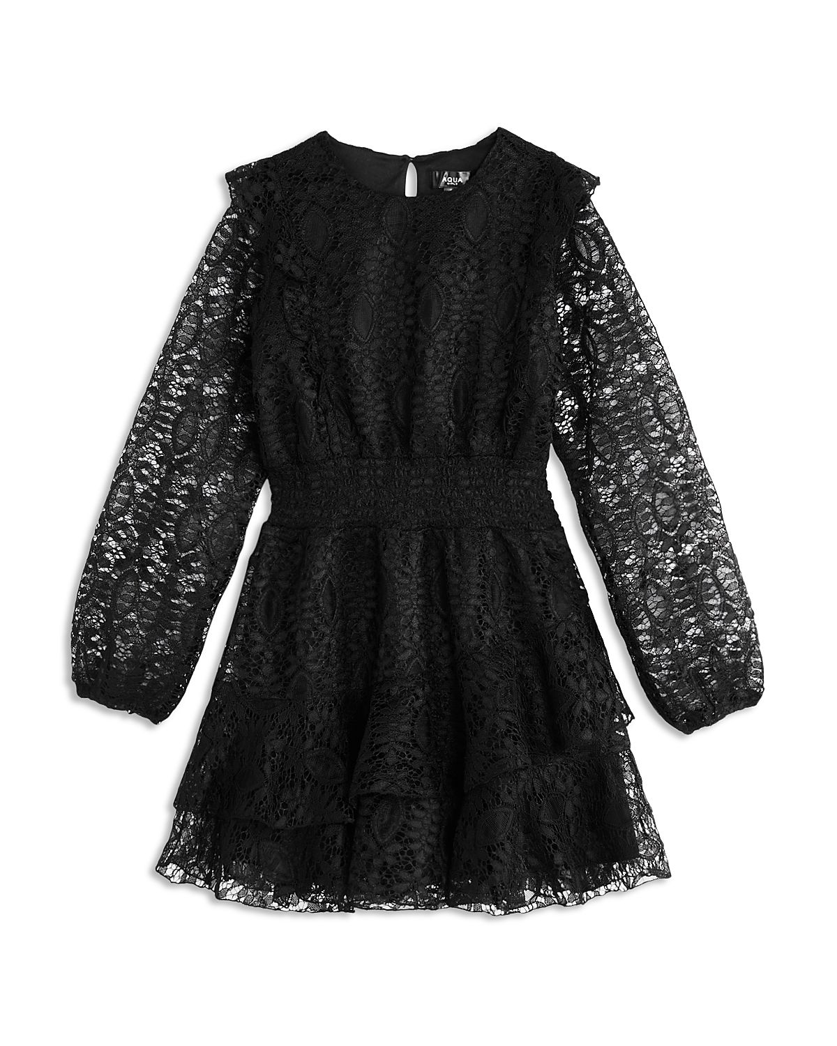 Aqua Girls' Lace Ruffle Dress, Little Kid, Big Kid - Exclusive