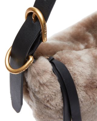 Mercer Small Shearling Hobo Bag