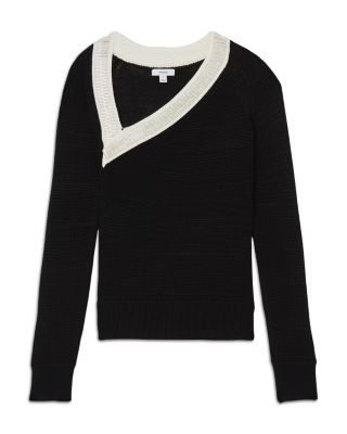 Aubrey Asymmetric Beaded Sweater 