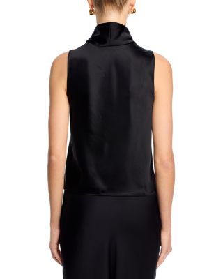 Barb Sleeveless Cowl Neck Top