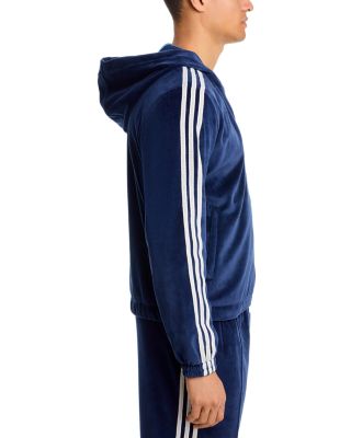 Velour Hooded Track Jacket