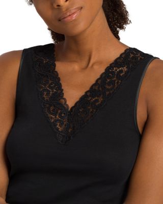Moments Cotton Lace-Trim Tank