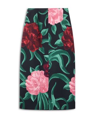 Satin Pencil Skirt