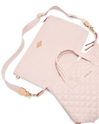 Small Quilted Nylon Sutton Deluxe Top Handle Bag 