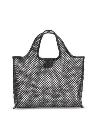 Mini Embellished Mesh Market Tote Bag