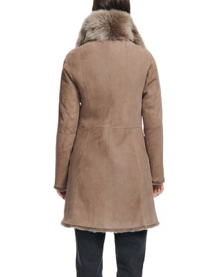 Gypsie Toscana Trimmed Reversible Shearling Coat