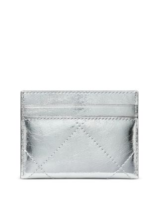 Kira Diamond Quilted Leather Card Case
