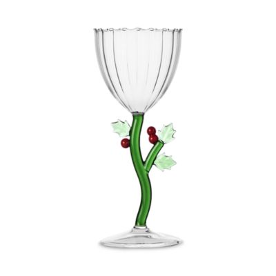 Holly Stemmed Glass