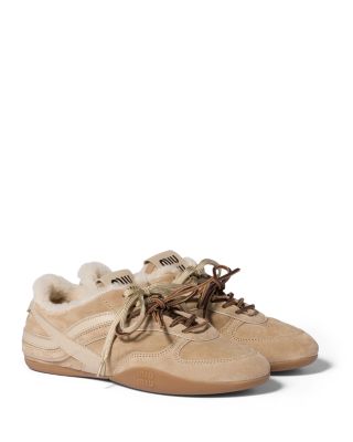 Women&#39;s Shearling Lined Low Top Sneakers