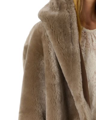 Malia Shearling Shawl Collar Coat