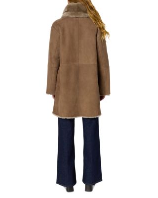 Malia Shearling Shawl Collar Coat