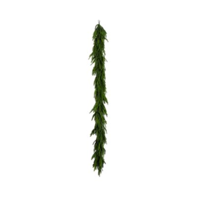 Artificial Real Touch Norfolk Island Pine 10' Garland with Natural Look