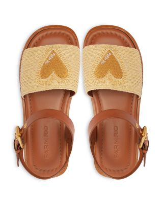 Women's Raffia Flats Sandals