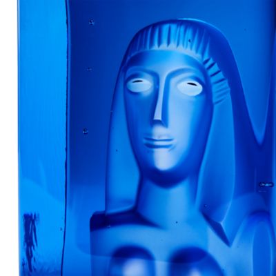 Azur She Blue Molded Glass D&eacute;cor