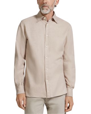 Long Sleeve Button Front Cotton Shirt