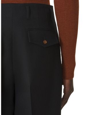  Wide-Leg Flannel Pants