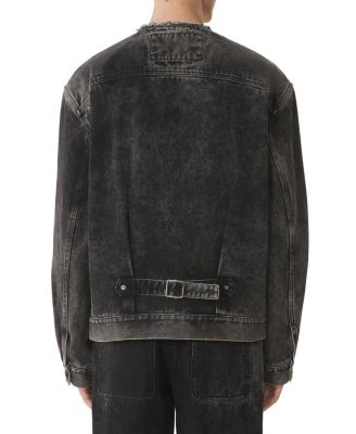  Loose Fit Washed Denim Jacket