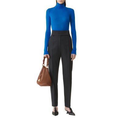  Merino Wool and Silk Turtleneck Sweater