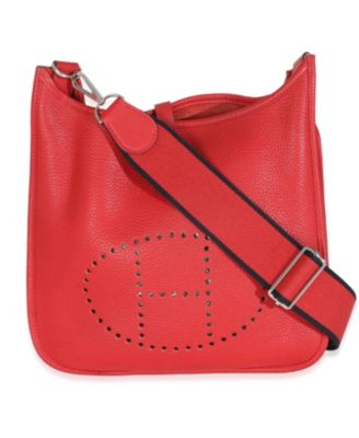 Pre-Owned HermA s Evelyne PM Leather Handbag