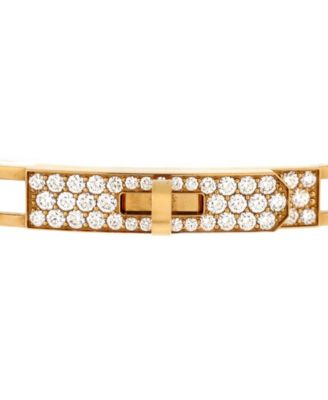  Small Kelly Chaine Bracelet 18K Gold and Pave Diamonds