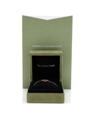  Sweet Alhambra Bracelet 18K Rose Gold and Carnelian