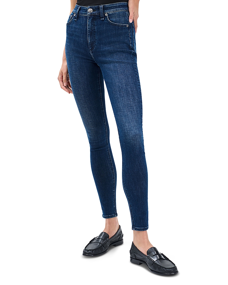 Rag & Bone Flexi Nina High Rise Skinny Jeans In Lulu In Blue