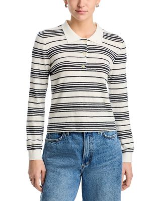 The Striped Long Sleeve Polo