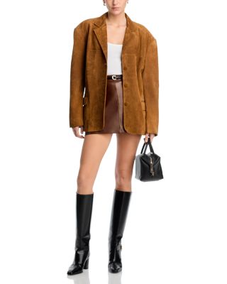 The Leather Mini Skirt