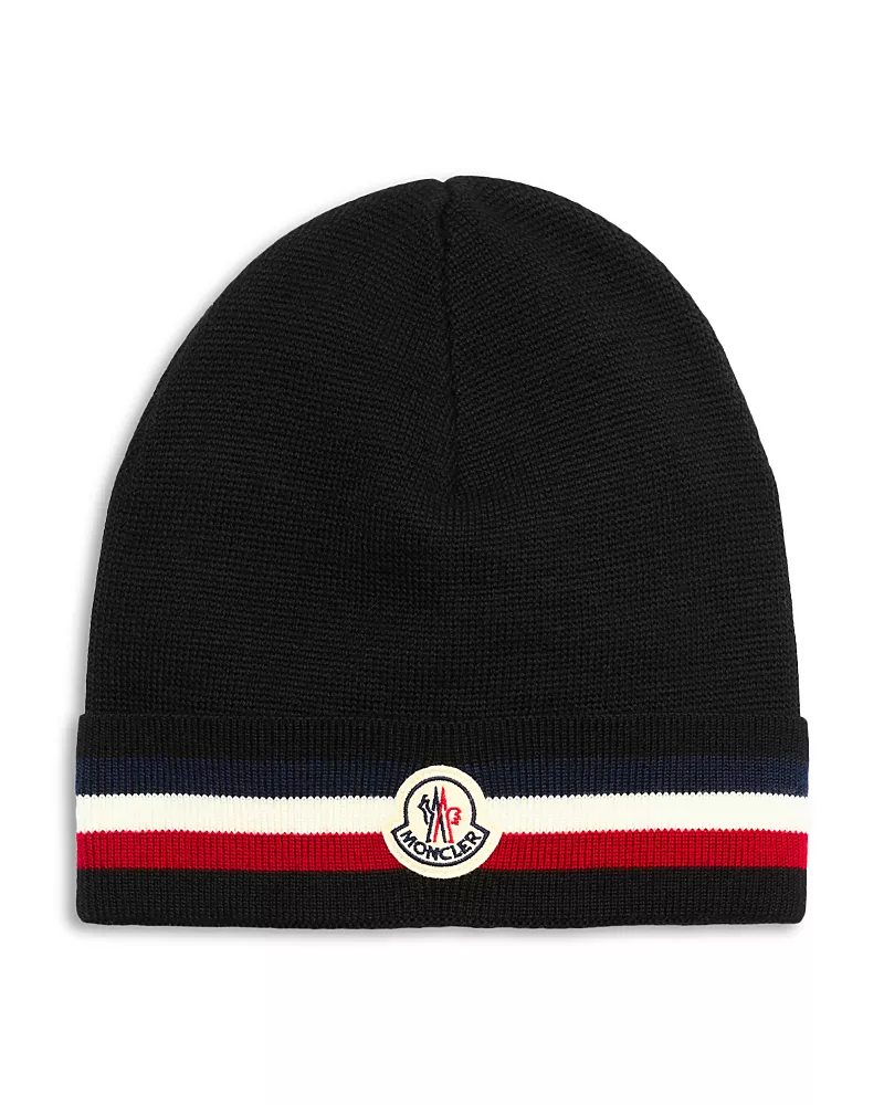 Moncler Striped Cuff Beanie