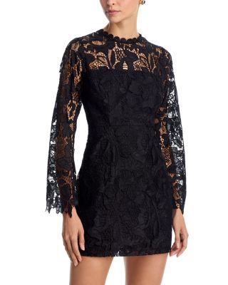Ido Long Sleeve Lace Mini Dress - Exclusive