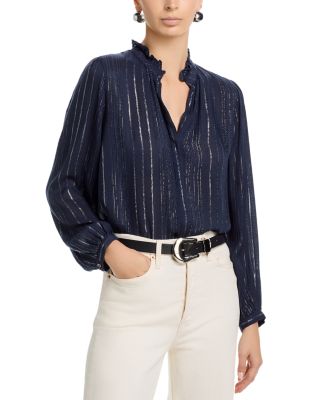 Cynthia Metallic Threaded Blouse