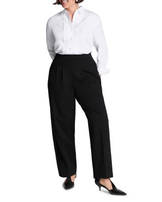Ponte Pleated Pants
